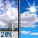 Thursday: Slight Chance Showers And Thunderstorms then Mostly Sunny