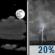 Wednesday Night: Partly Cloudy then Slight Chance Showers And Thunderstorms