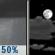 Friday Night: Chance Rain Showers then Partly Cloudy
